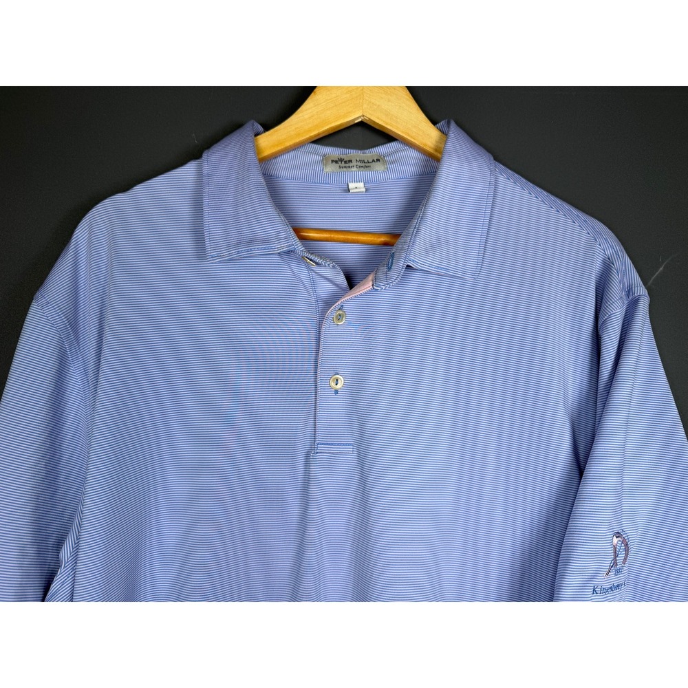 Peter Millar Summer Comfort Piedmont Driving Club Atlanta Polo Shirt Mens Large